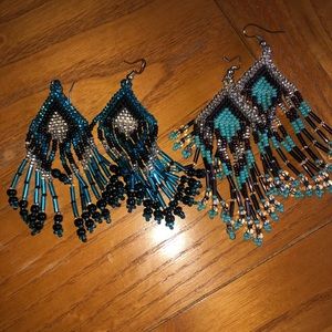 Two sets of earrings